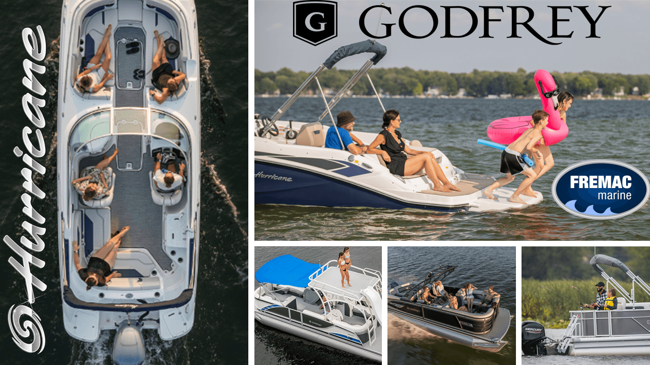 godfrey pontoon boats and hurricane deck boats